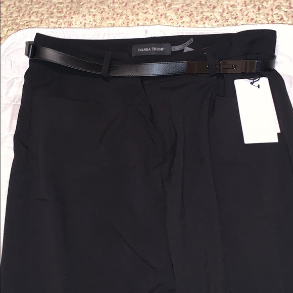 Ivanka Trump cropped pants with belt - Picture 2 of 3